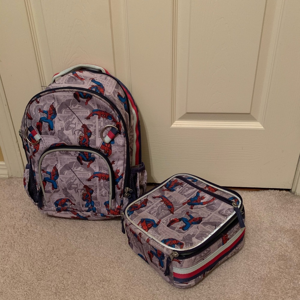 Pottery Barn Kids Spider-Man backpack & lunch box